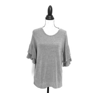 Cha Cha Vente large comfy cute gray top